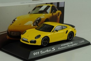Porsche 911 Turbo S, gelb, Excl.Manufaktur, PP Feb16